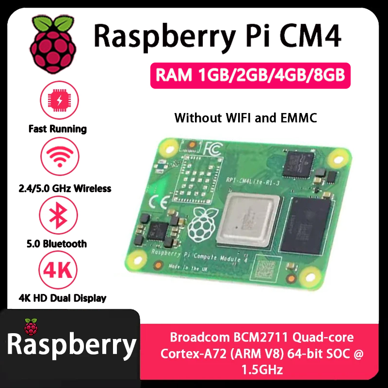 Raspberry Pi CM4 1GB/2GB/4GB/8 - Compute Module 4 32Gb Wifi avaliação e preço