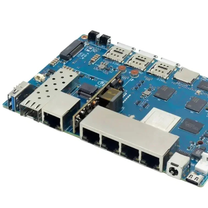 Placa de roteador Wifi 7 com d - Bananapi Bpi R4 Wifi 7 avaliação e preço