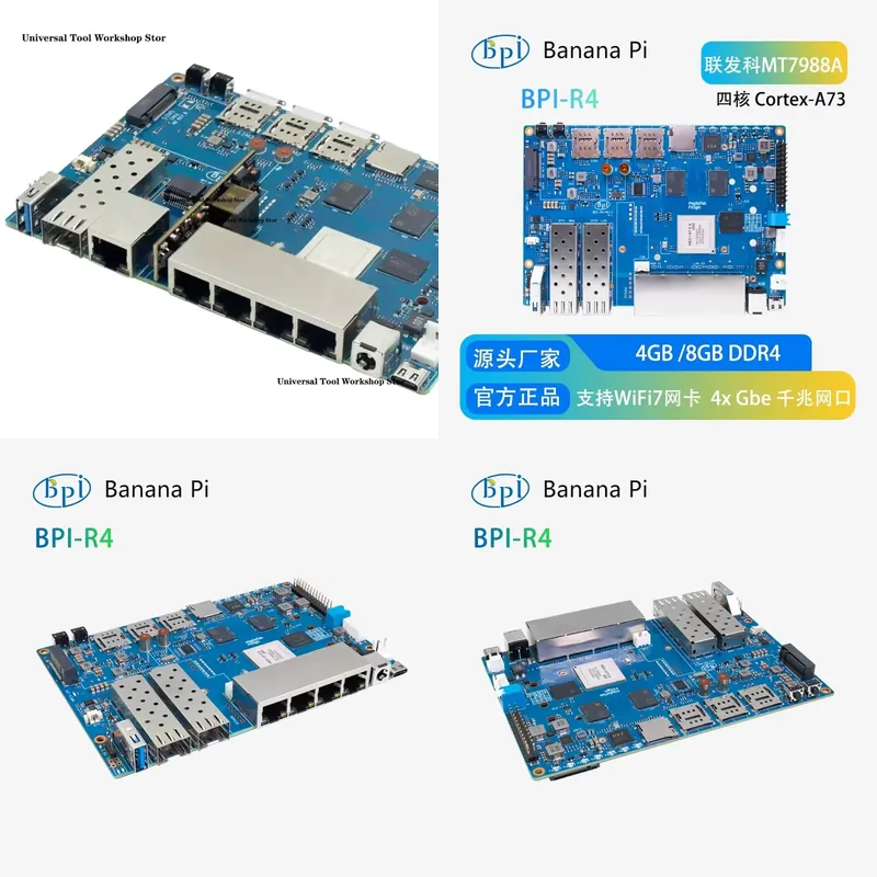 Placa de Roteador WiFi 7 Banan - Bananapi Bpi R4 Wifi 7 avaliação e preço