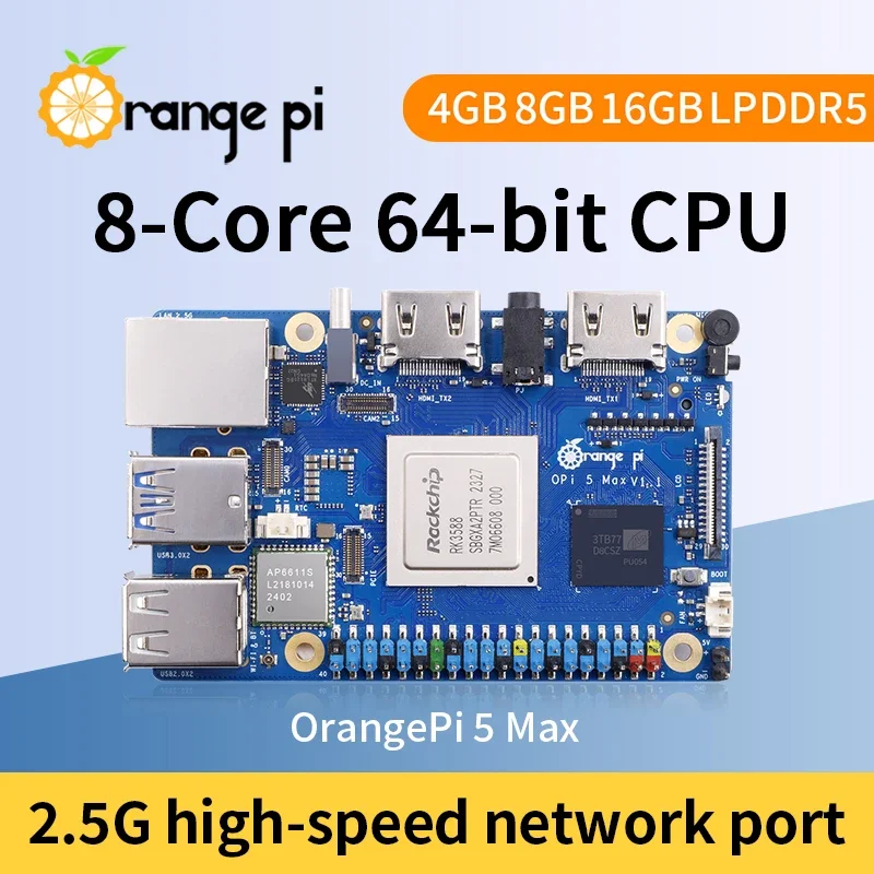 Orange Pi 5 Max 8GB / 16GB RAM - Orange Pi 5 Max Rk3588 avaliação e preço