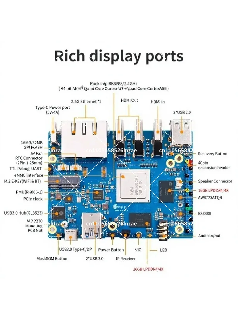 Orange Pi 5 Plus Computador de - Orange Pi 5 Plus 32Gb avaliação e preço