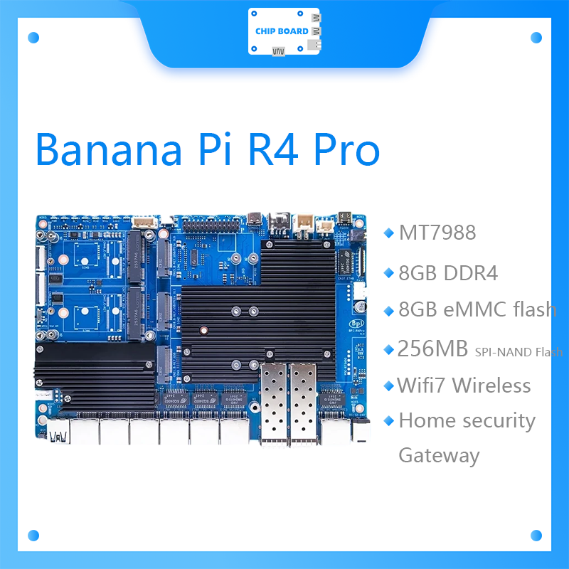 A placa Banana Pi BPI-R4 Pro o - Bananapi Bpi R4 Wifi 7 avaliação e preço