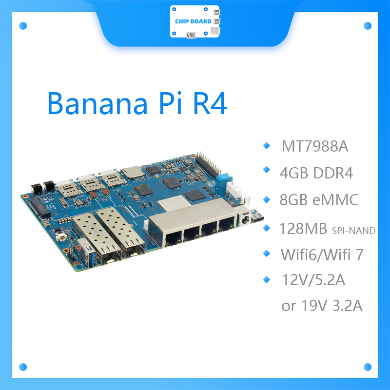 Placa Banana Pi BPI R4 Wifi 7  - Bananapi Bpi R4 Wifi 7 avaliação e preço