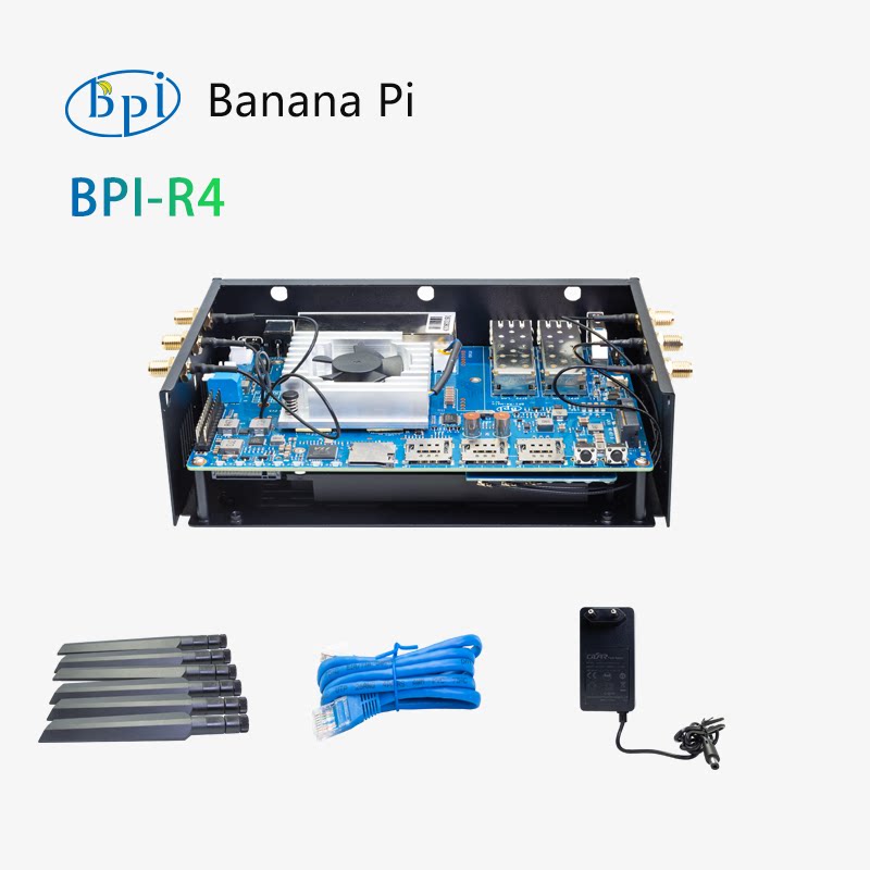 Kit de Placa de Desenvolviment - Bananapi Bpi R4 Wifi 7 avaliação e preço